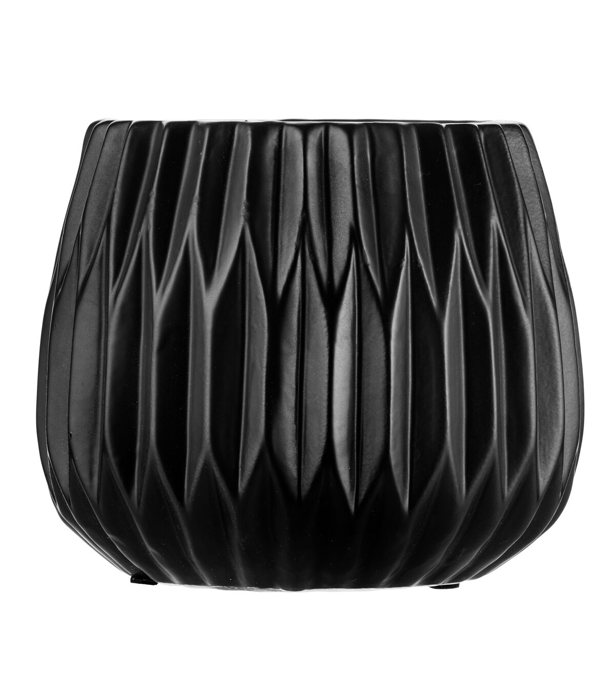 6 Black Ceramic Container by Bloom Room