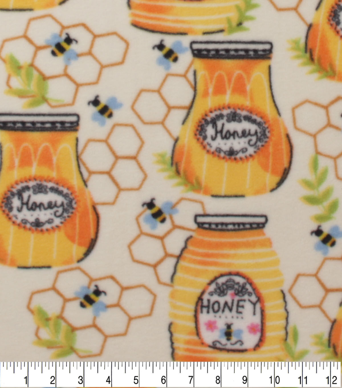 Honey Jars Anti Pill Fleece Fabric