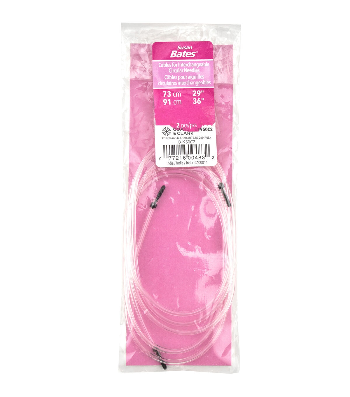 Susan Bates Cables for Interchangeable Circular Needles 29'' 36''