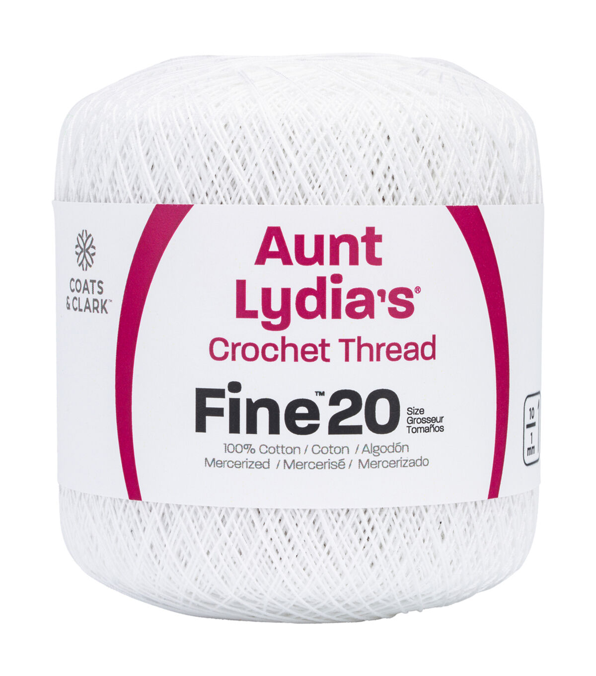 Aunt Lydia's White Fine Crochet Thread