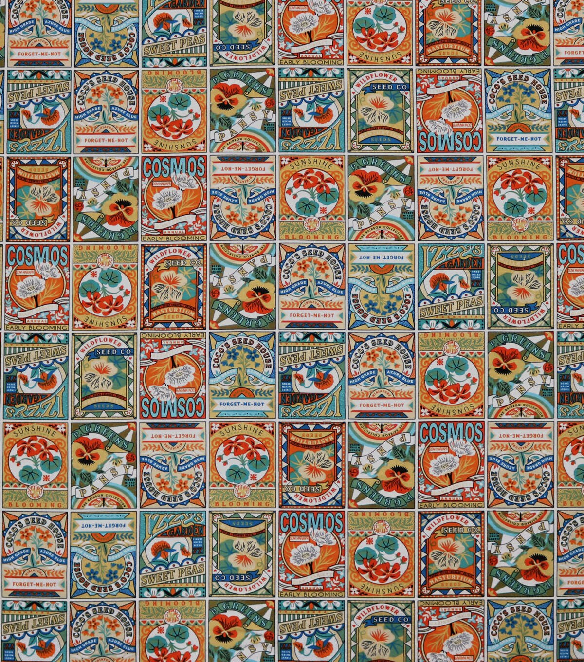 Seed Packets Super Snuggle Flannel Fabric