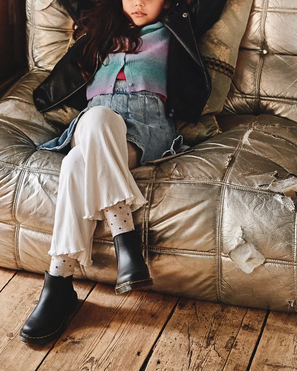 DR MARTENS Junior 2976 Softy T Leather Chelsea Boots