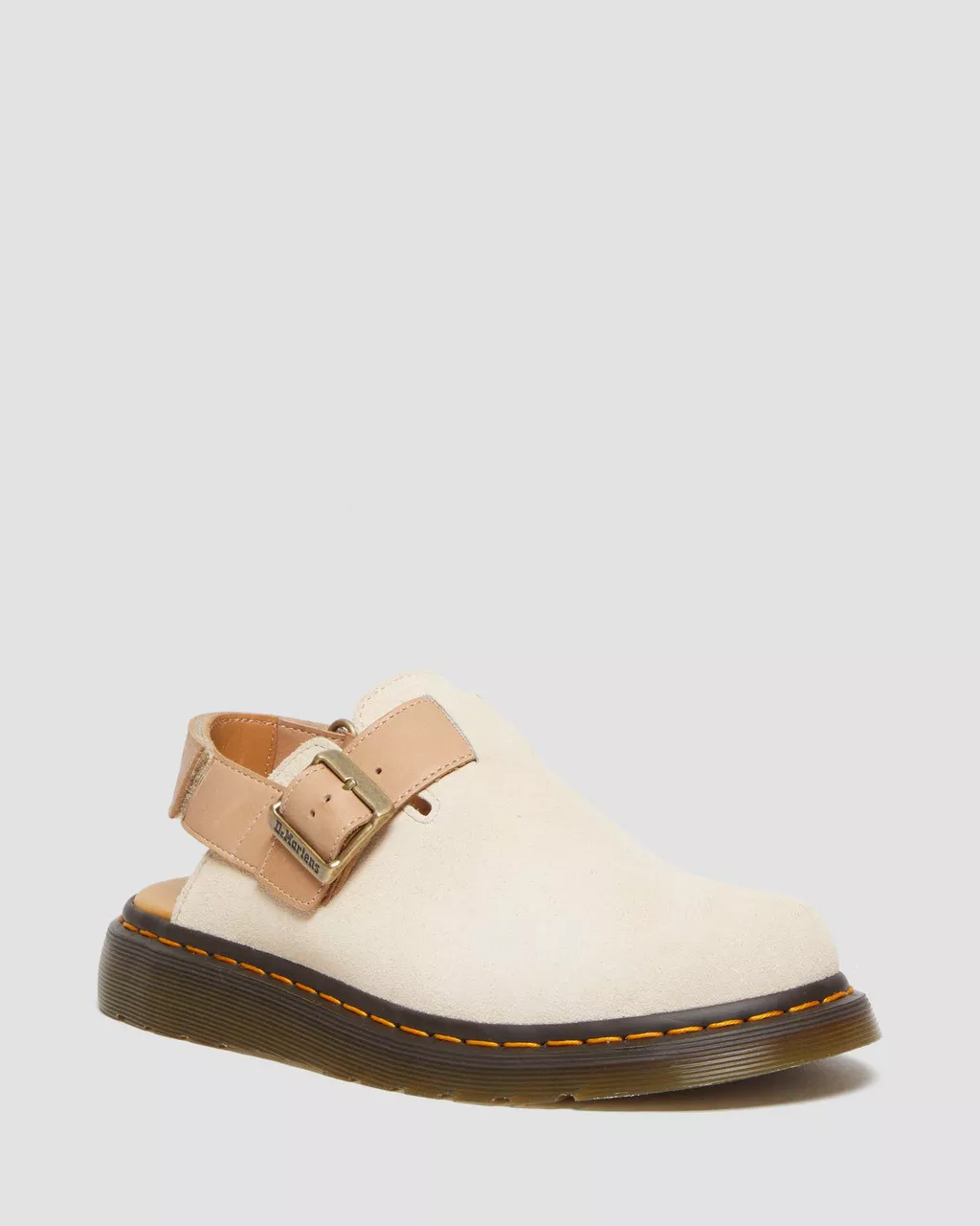 DR MARTENS Jorge II Suede & Leather Slingback Mules