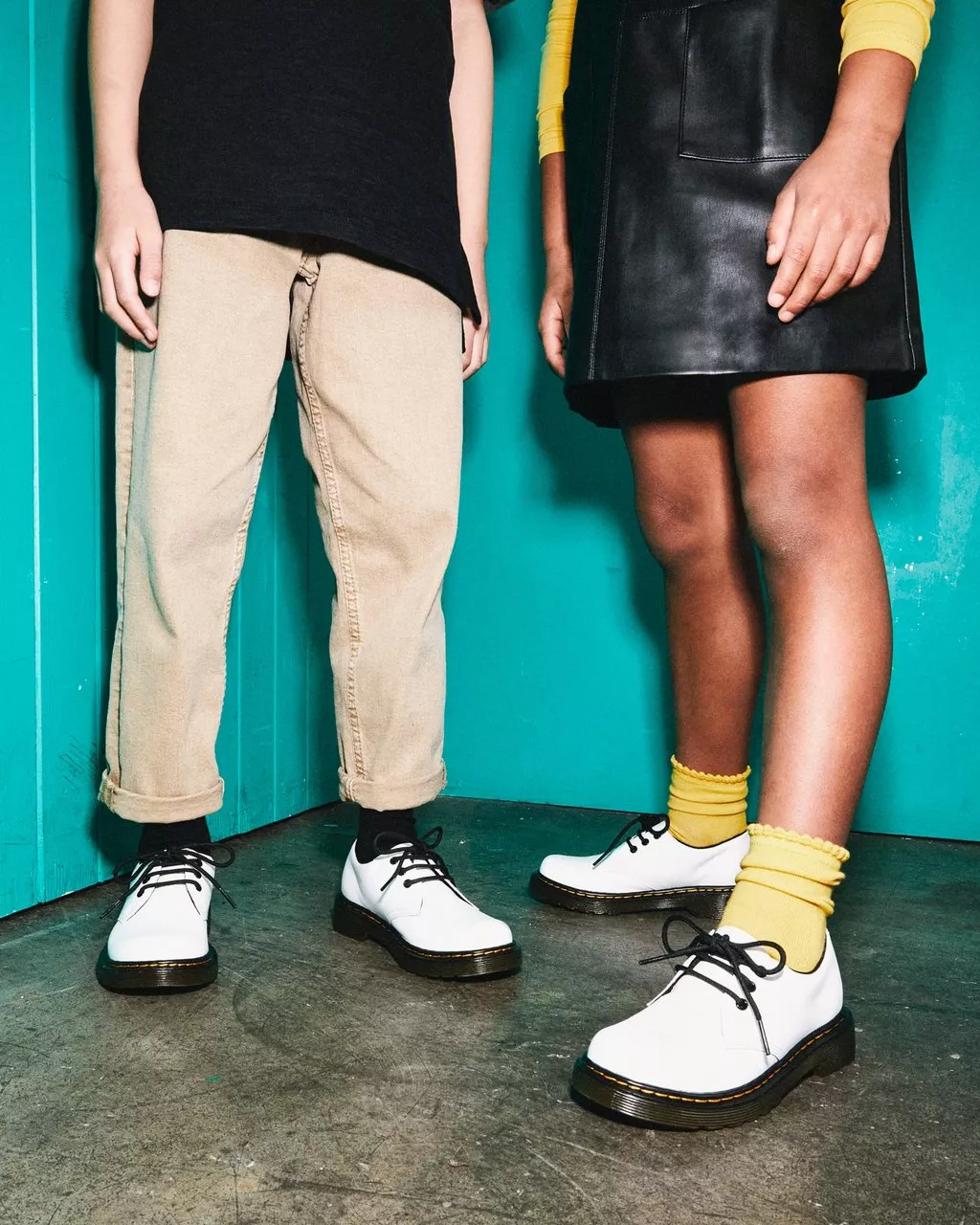 DR MARTENS 1461 Junior Leather Lace Up Shoes