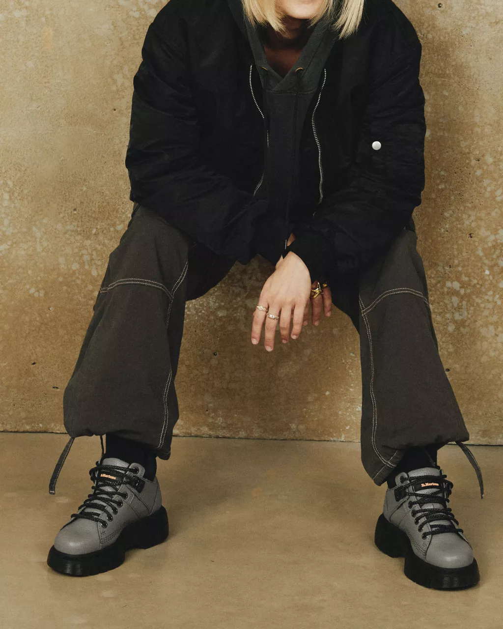 DR MARTENS Woodard Leather Lace Up Ankle Boots