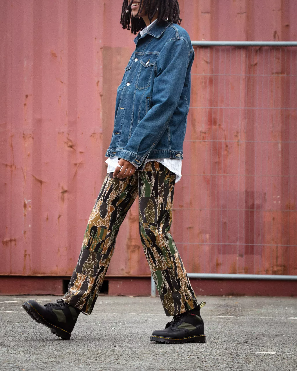 DR MARTENS 1460 Made in England Padded Panel Lace Up Boots