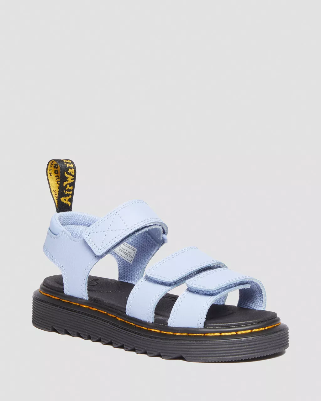 DR MARTENS Junior Klaire Athena Leather Strap Velcro Sandals