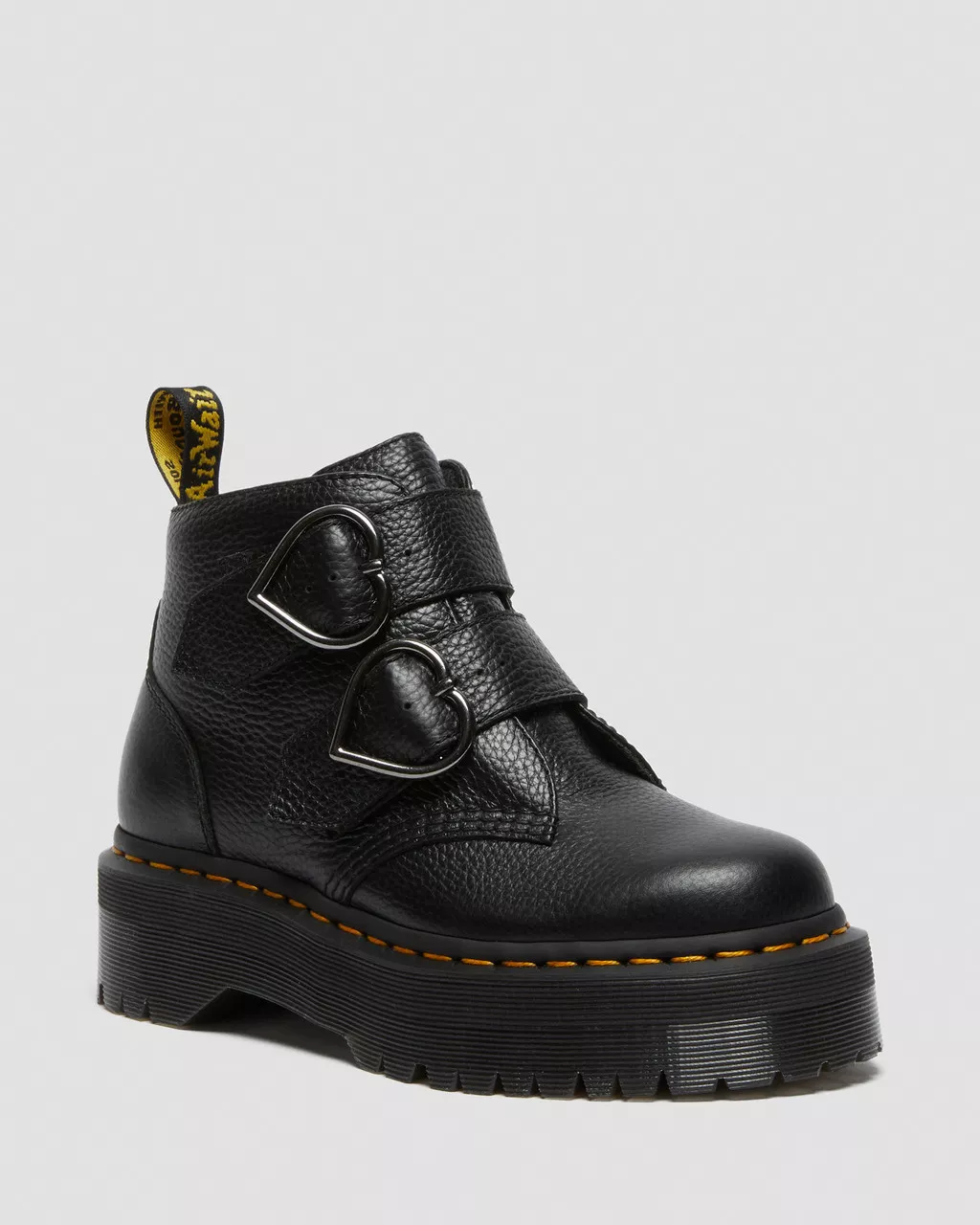 DR MARTENS Devon Heart Leather Platform Boots