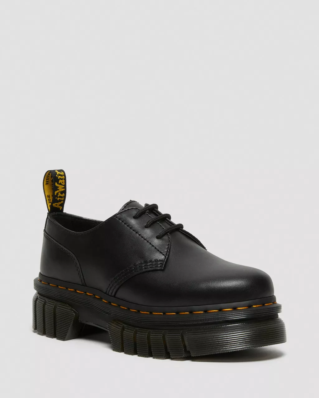 DR MARTENS Audrick Nappa Lux Leather Platform Shoes