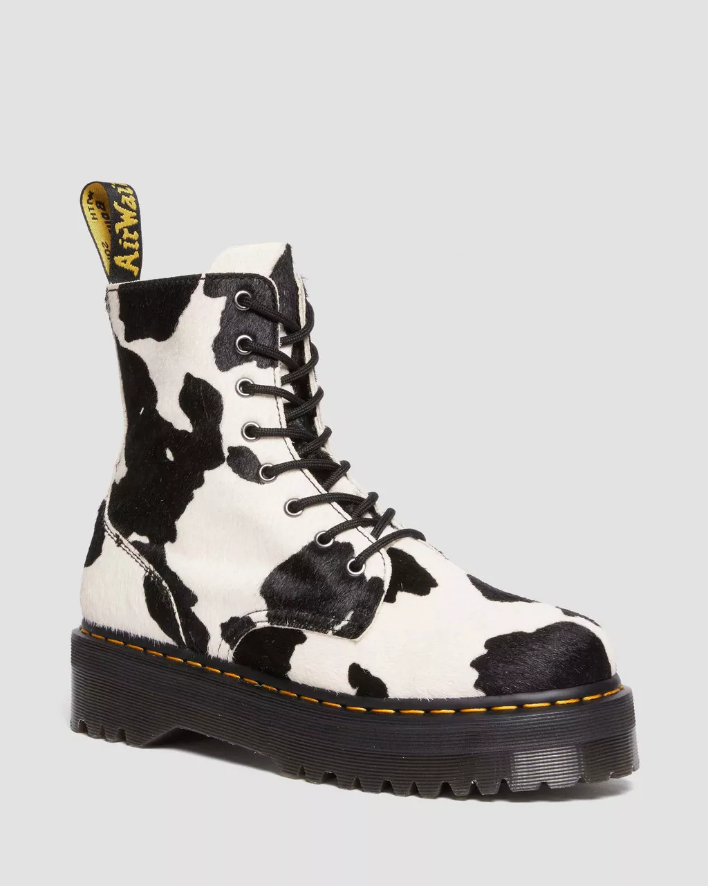 DR MARTENS Jadon Hair-On Cow Print Platform Boots