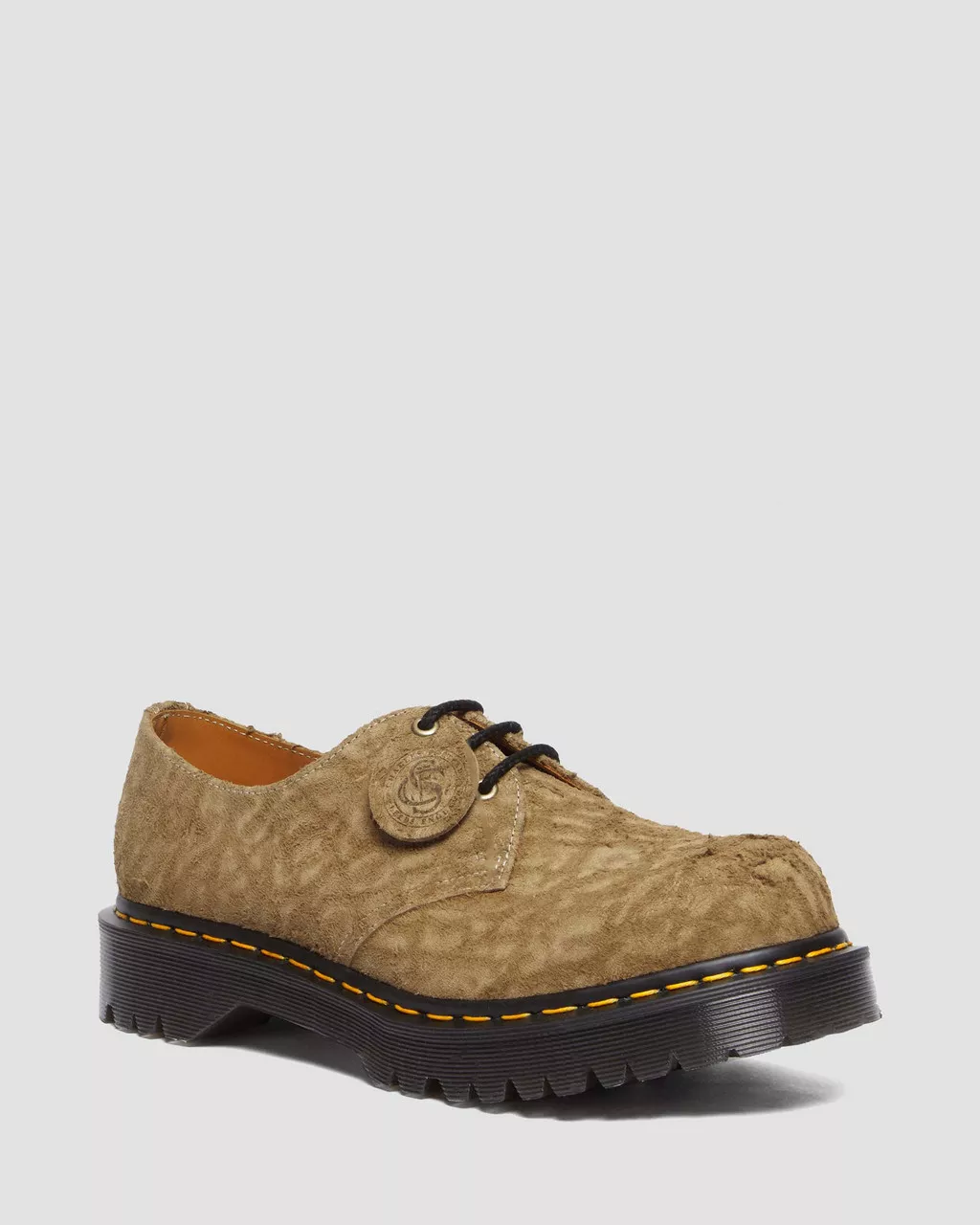 DR MARTENS 1461 Bex Made in England Emboss Suede Oxford Shoes