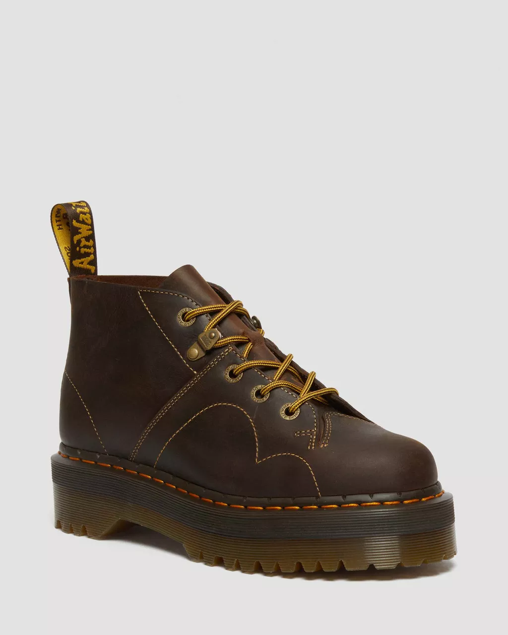 DR MARTENS Church Arc Crazy Horse Platform Monkey Boots