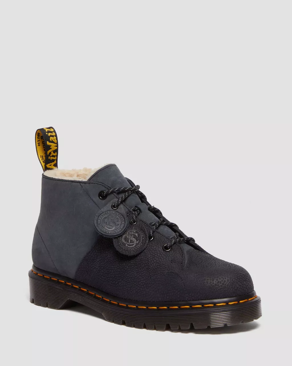 DR MARTENS Church Nubuck Leather Ankle Boots