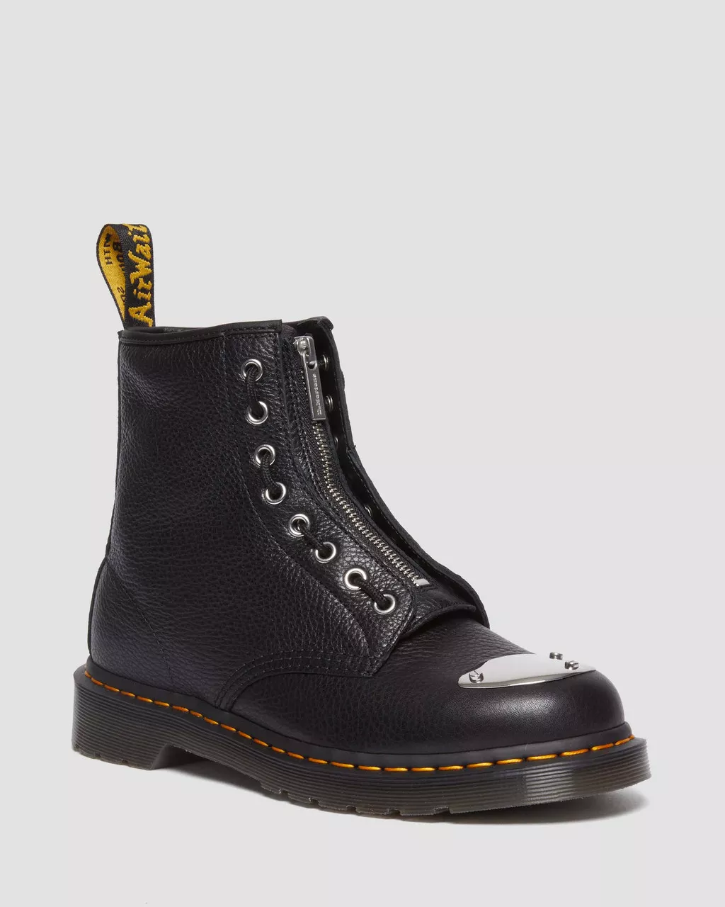 DR MARTENS 1460 Toe Plate Lunar Leather Jungle Zip Boots