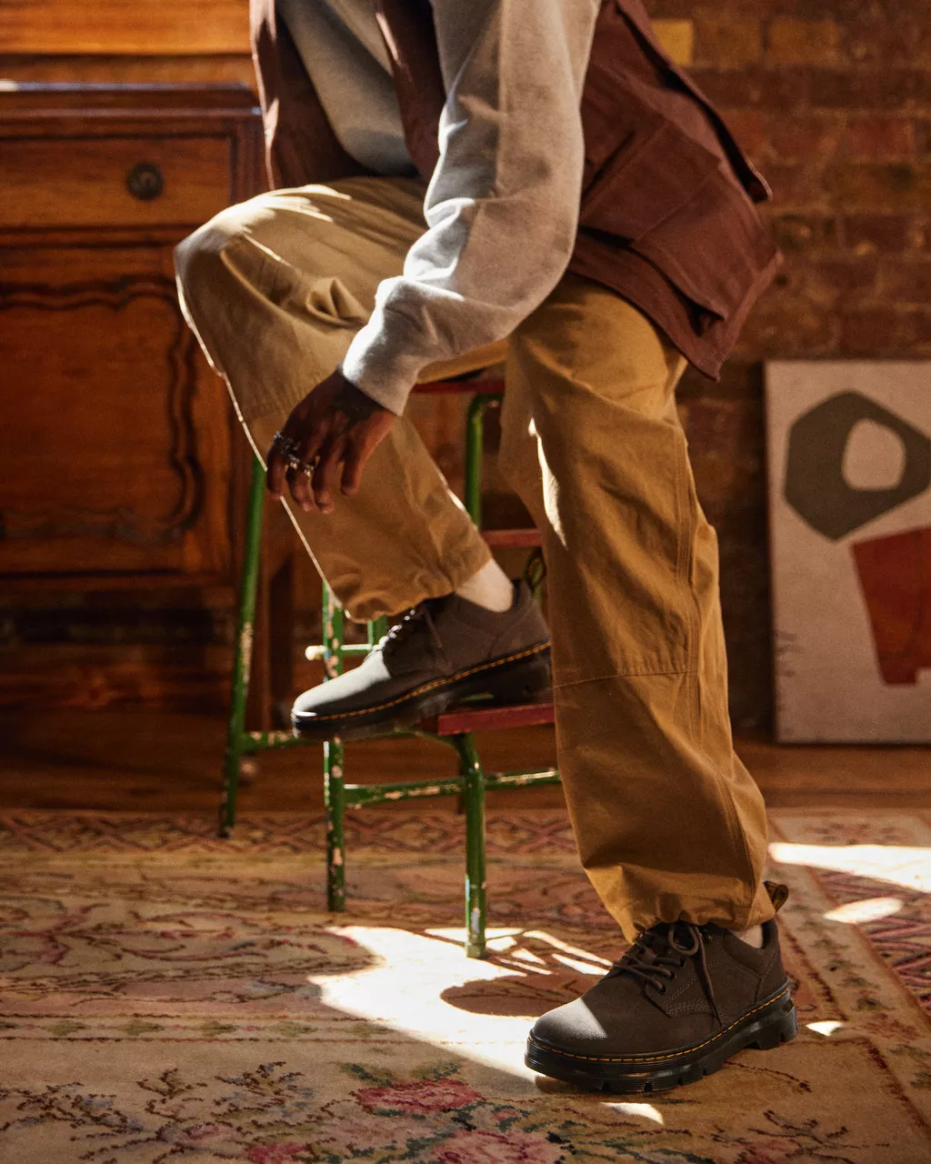 DR MARTENS Reeder Suede Utility Shoes