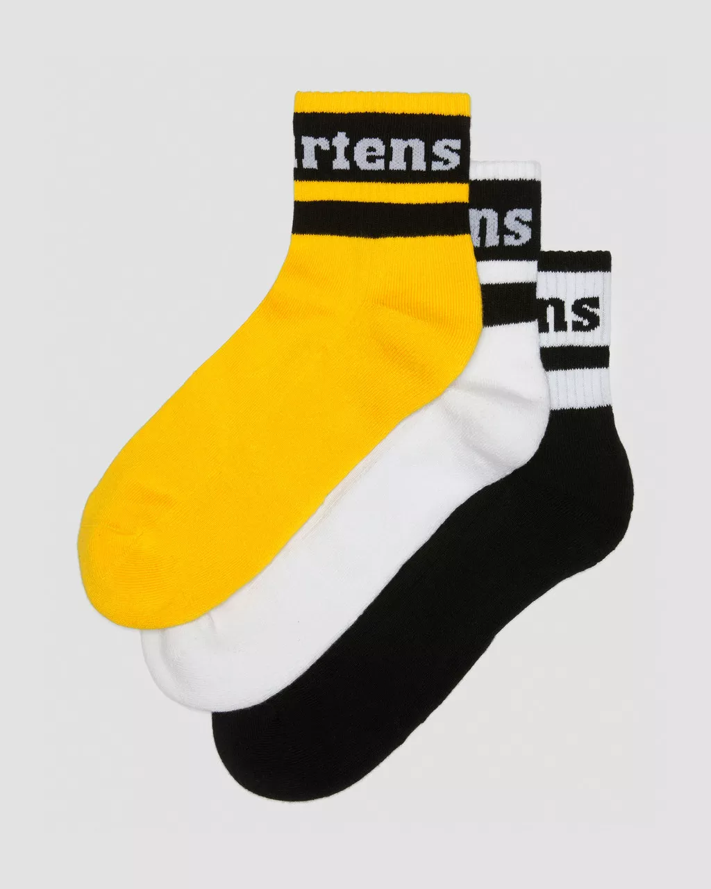 DR MARTENS Athletic Logo 3-Pack Cotton Blend Socks