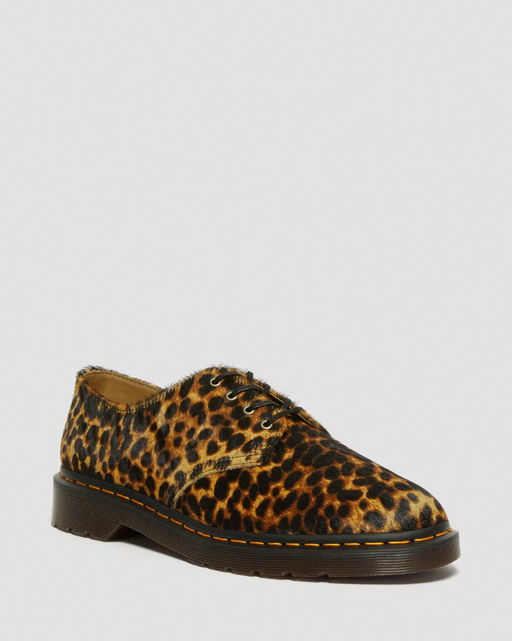 DR MARTENS Smiths Hair On Leopard Print Shoes