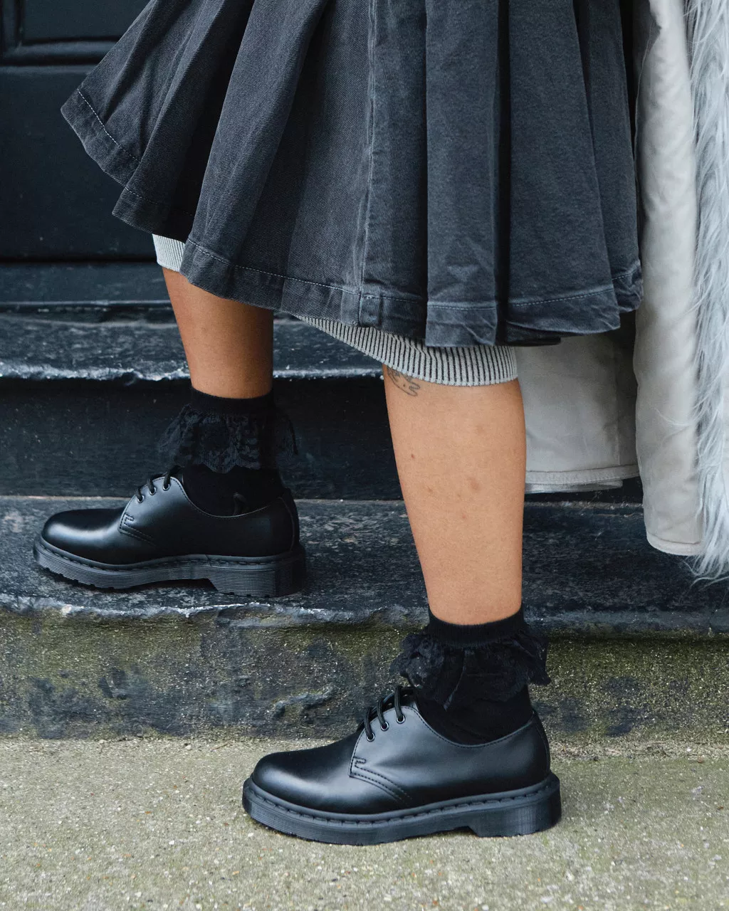 DR MARTENS Frill Organic Cotton Socks