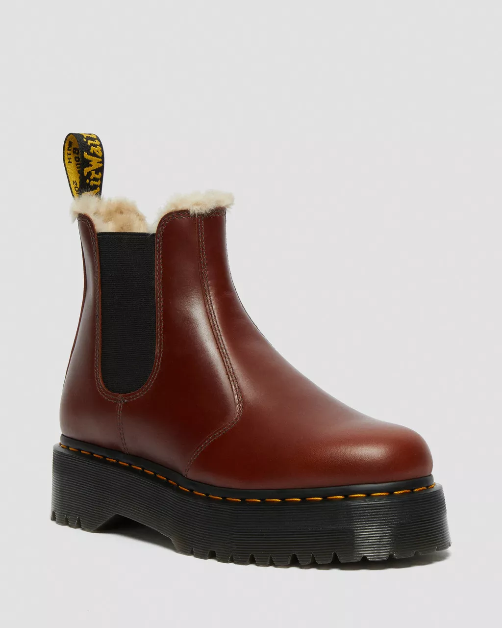 DR MARTENS 2976 Quad Faux Fur Lined Platform Boots