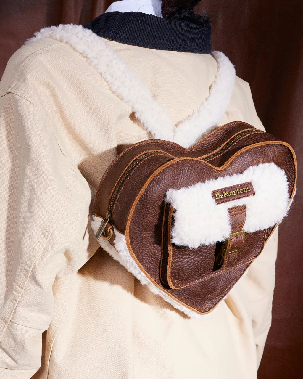 DR MARTENS Ambassador Leather Heart Shaped Bag