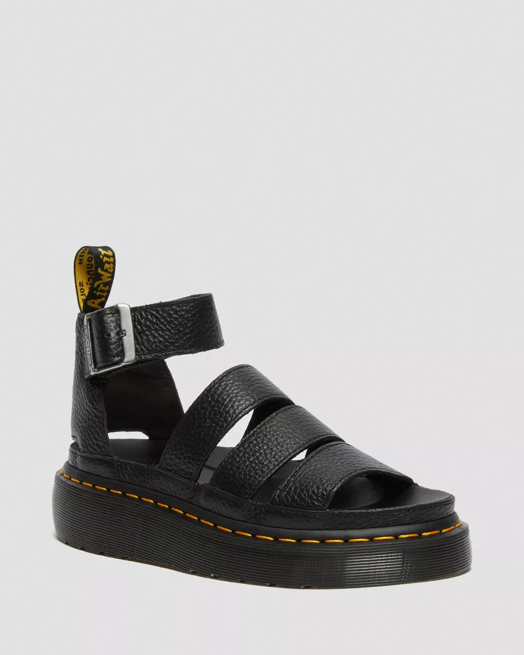 DR MARTENS Clarissa II Quad Milled Nappa Leather Platform Sandals