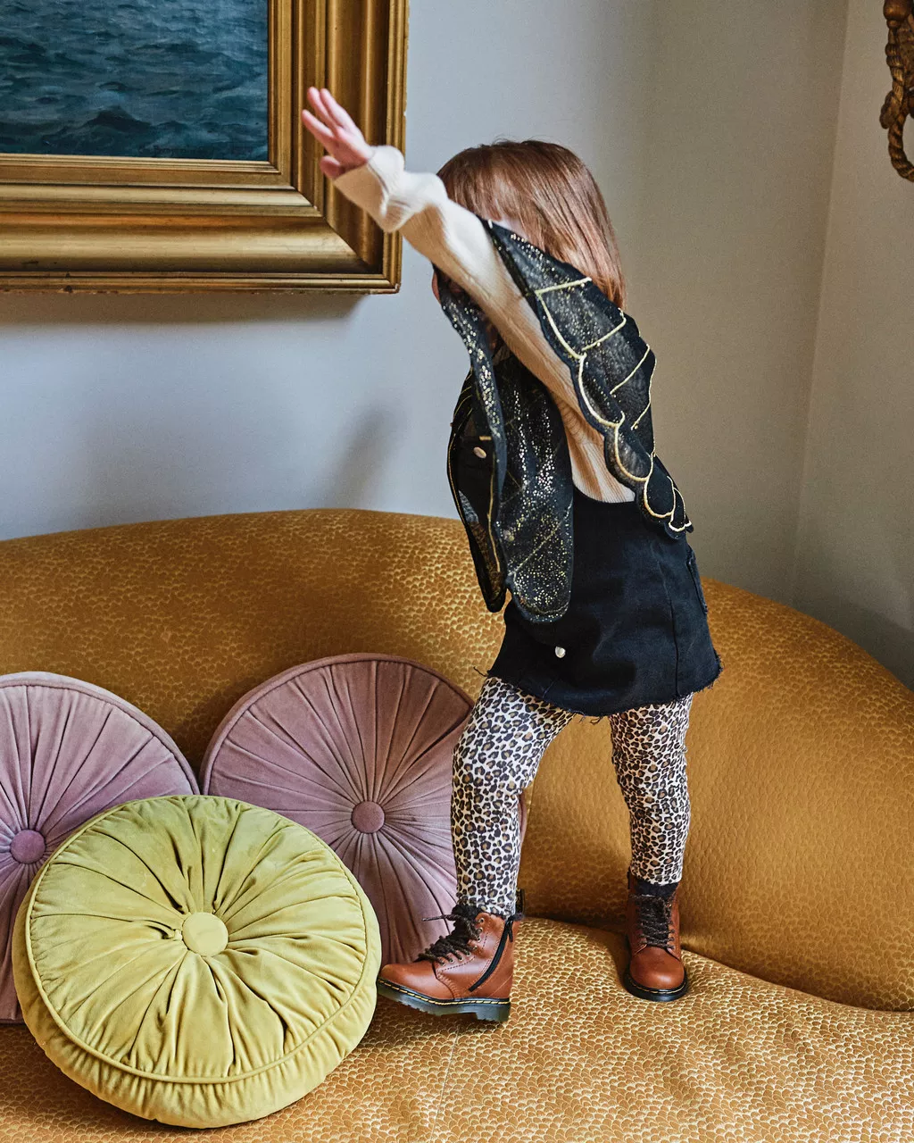 DR MARTENS Toddler 1460 Serena Leather Boots