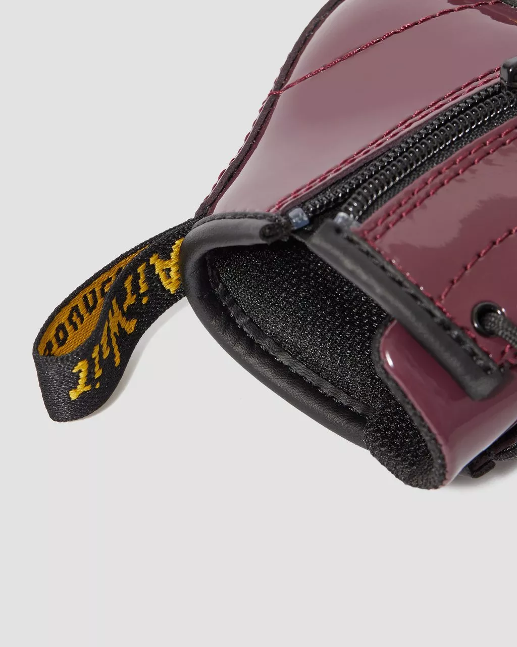 DR MARTENS Infant 1460 Patent Leather Lace Up Boots