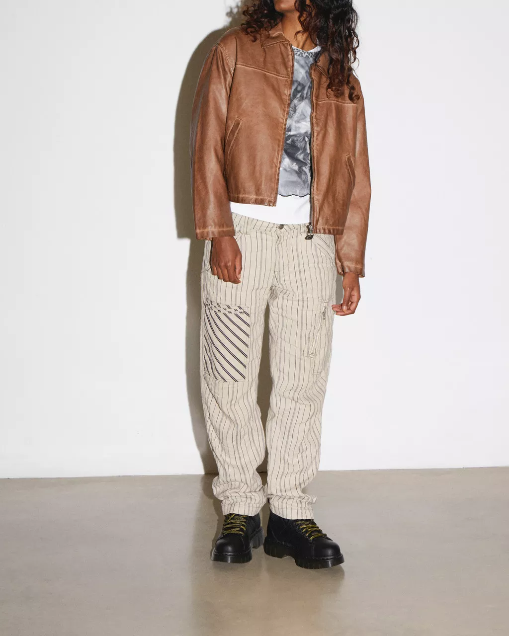 DR MARTENS Woodard Leather Lace Up Ankle Boots