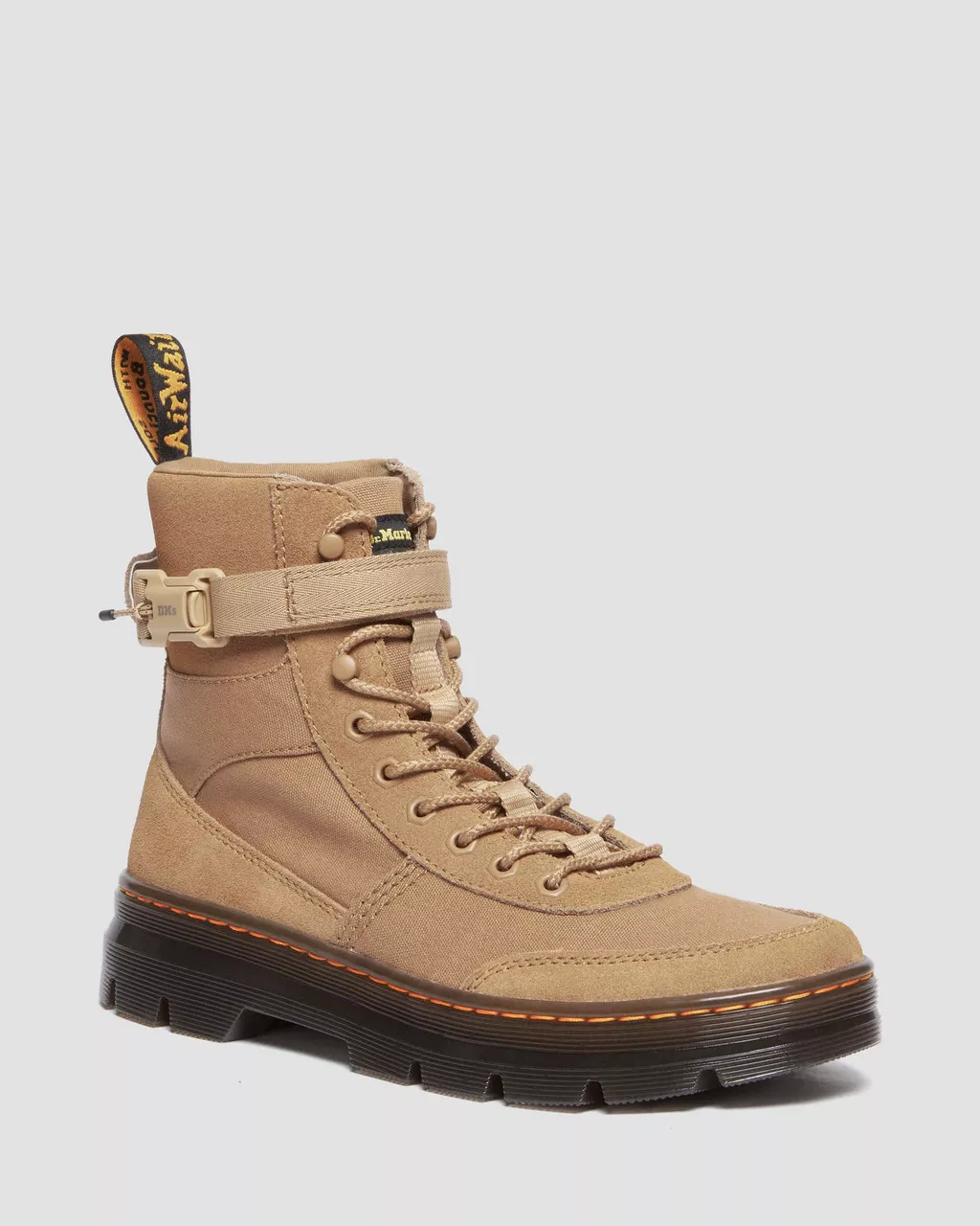 DR MARTENS Combs Tech Canvas & Suede Utility Boots