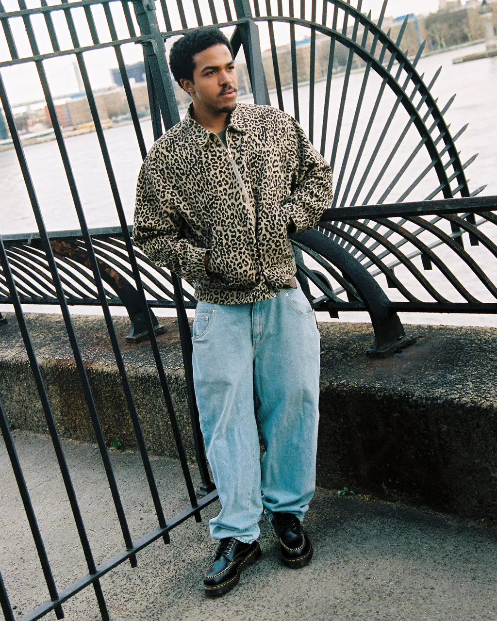 DR MARTENS Lowell Leather Moc Toe Shoes