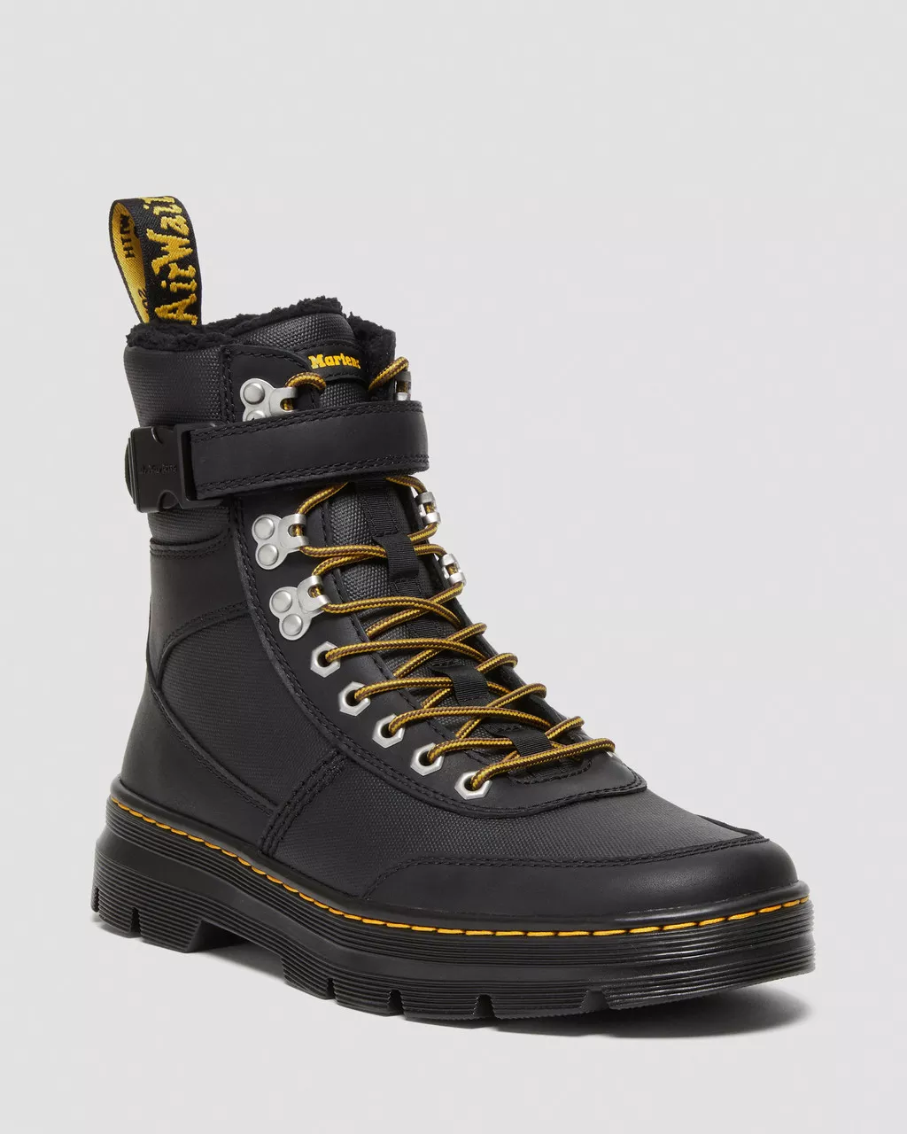DR MARTENS Combs Tech Faux Fur-Lined Utility Boots