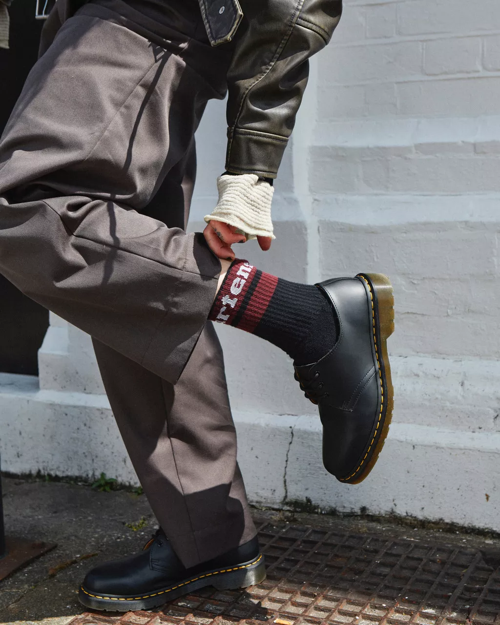 DR MARTENS Athletic Logo Organic Cotton Blend Socks