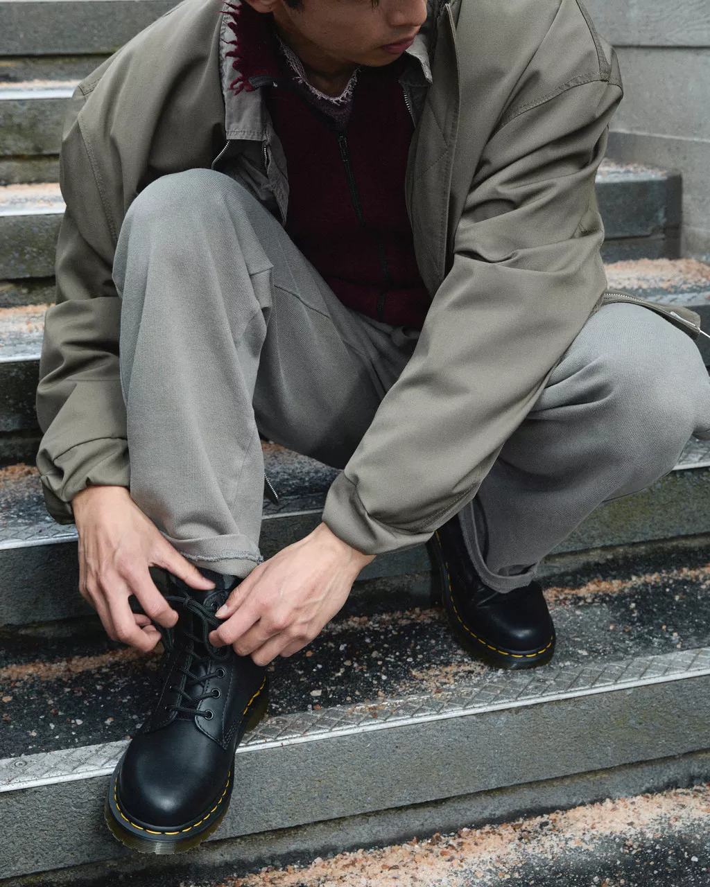 DR MARTENS 939 Ben Boot Leather Lace Up Boots