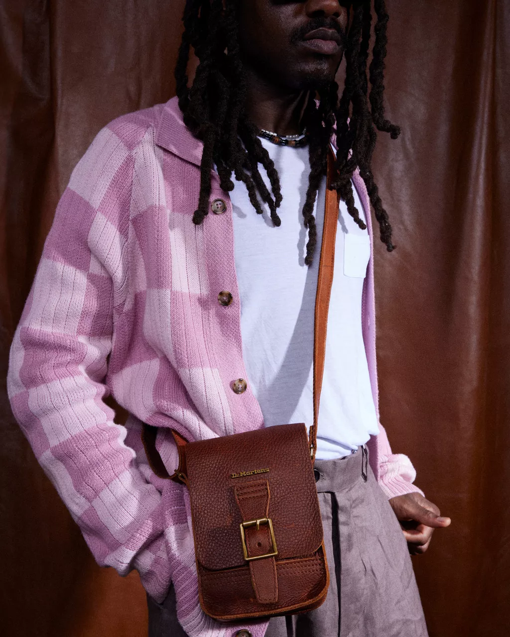 DR MARTENS Ambassador Leather Reporter Bag