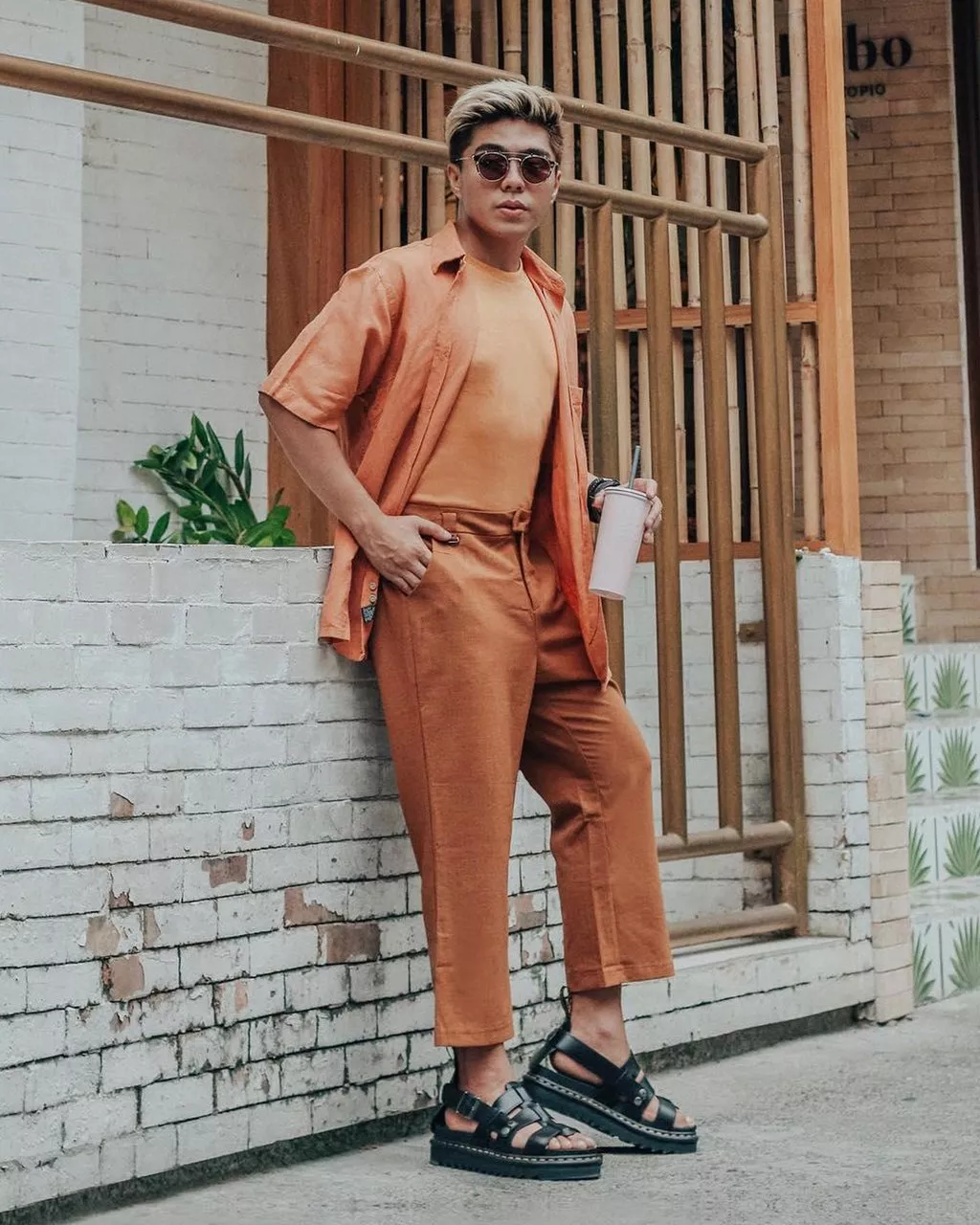 DR MARTENS TERRY LEATHER SANDALS