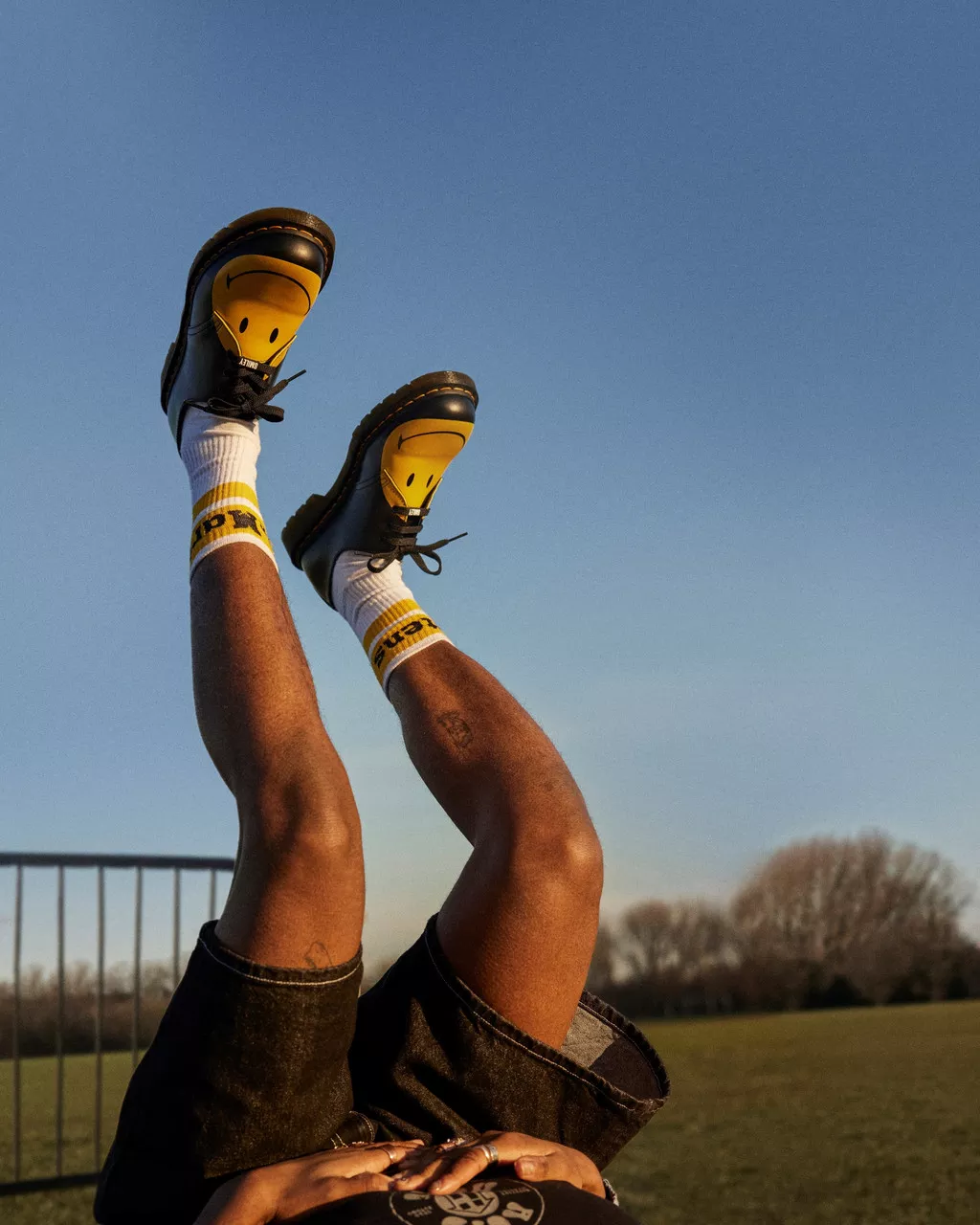 DR MARTENS 1461 SMILEY&reg;&nbsp;LEATHER SHOES