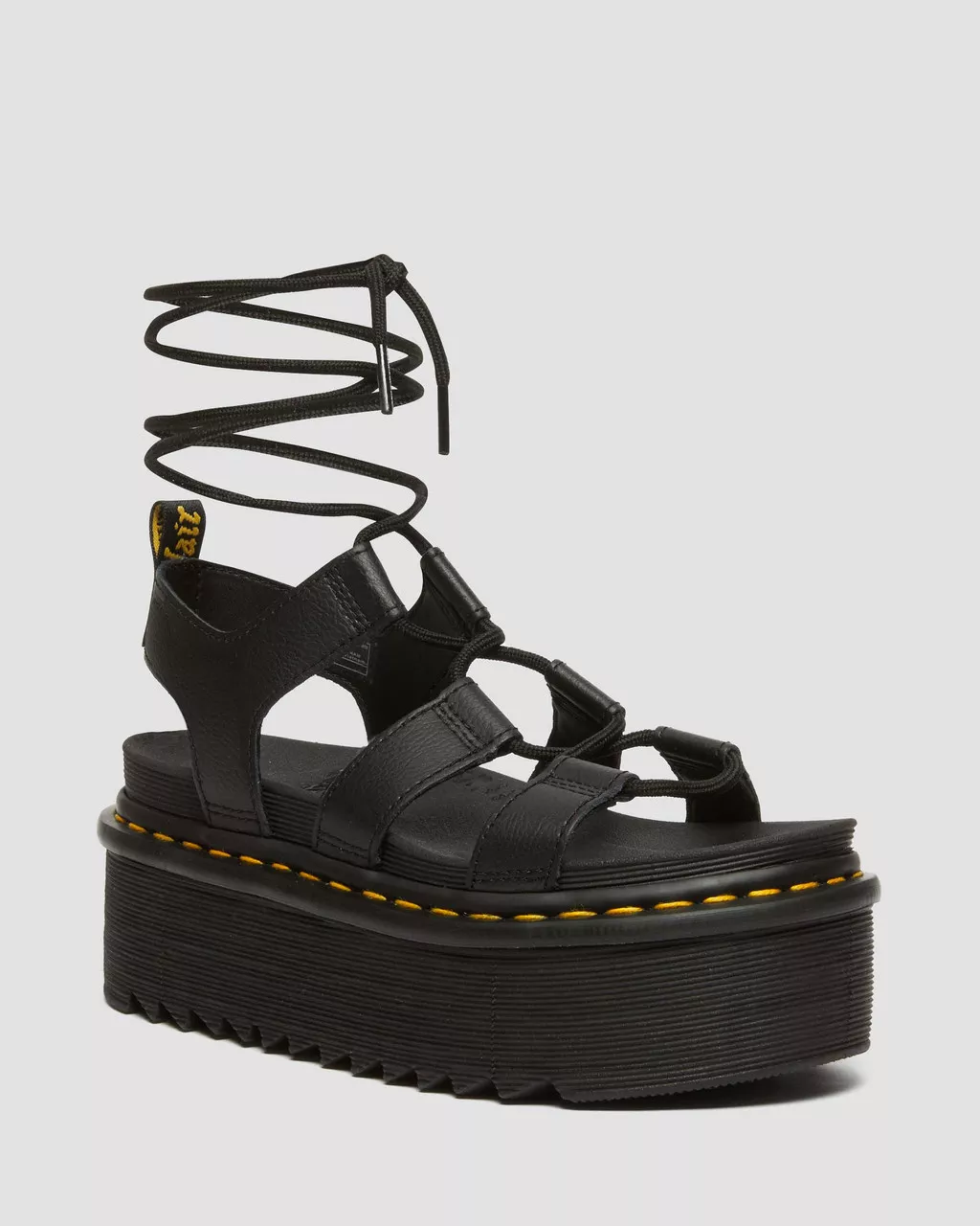 DR MARTENS Nartilla Leather Gladiator Platform Sandals