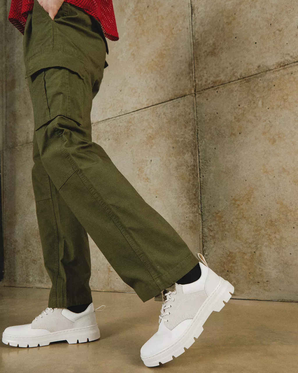 DR MARTENS Reeder Suede & Poly Utility Shoes