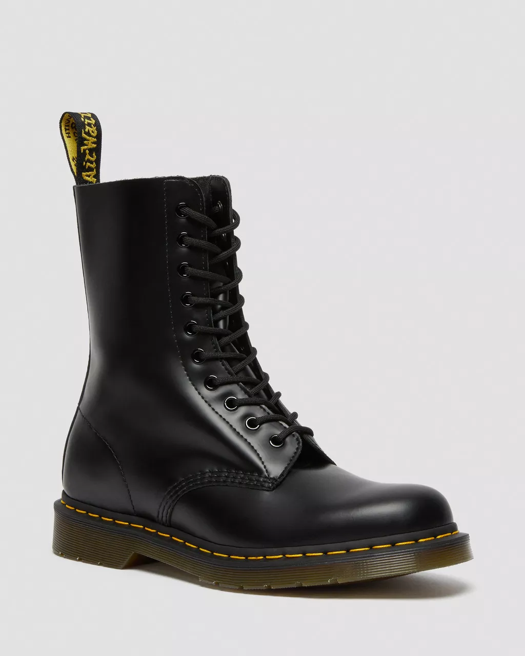 DR MARTENS 1490 Smooth Leather High Lace Up Boots