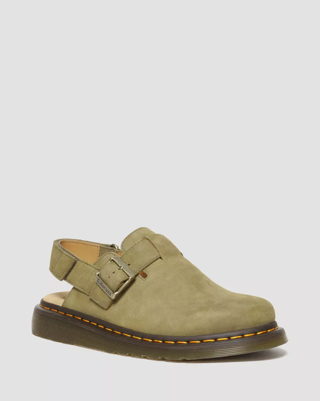DR MARTENS Jorge II Tumbled Nubuck Leather Slingback Mules