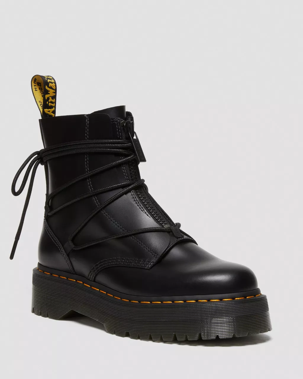 DR MARTENS Jarrick II Laced Leather Platform Boots