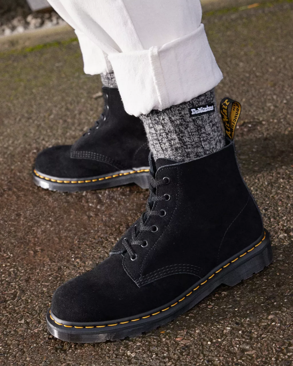 DR MARTENS 101 Unbound Suede Ankle Boots