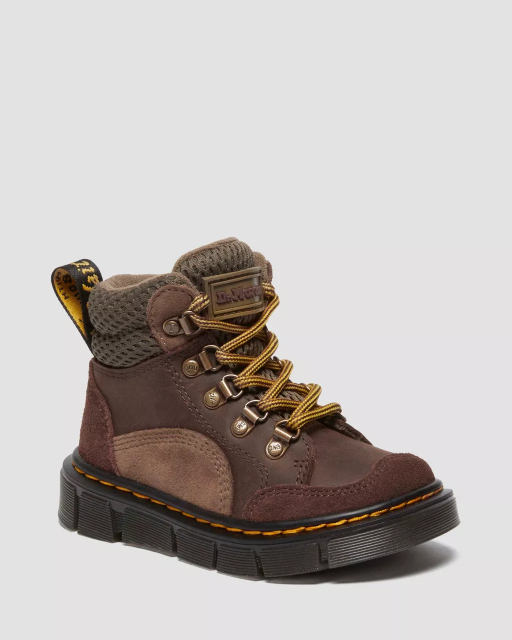 DR MARTENS Toddler Raffe Leather & Suede Boots