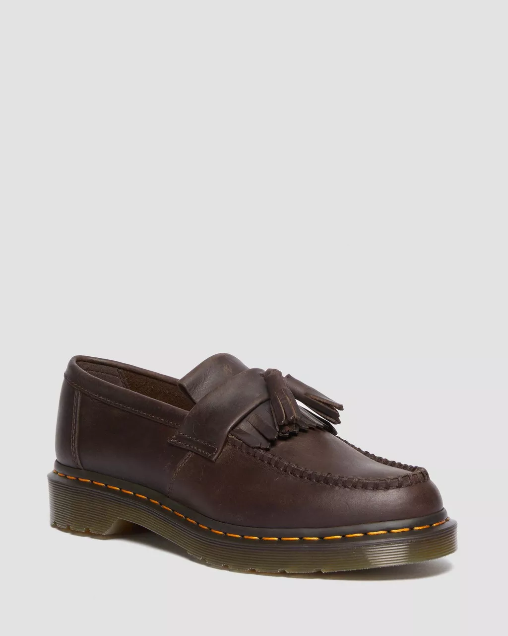 DR MARTENS Adrian Crazy Horse Leather Tassel Loafers