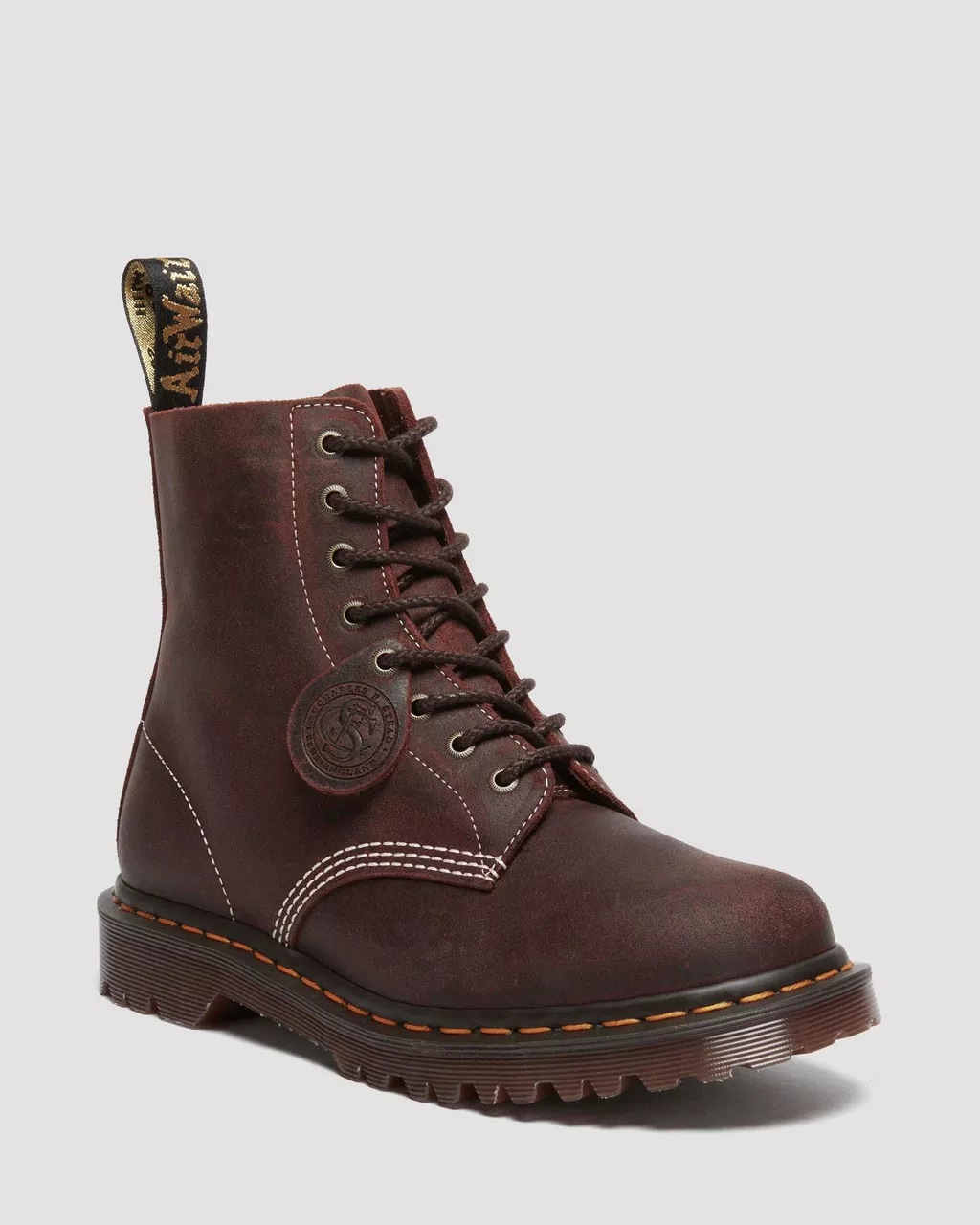 DR MARTENS 1460 Wax Commander Leather Lace Up Boots
