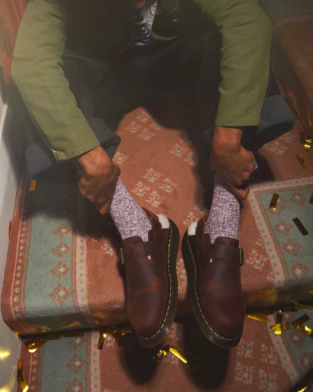 DR MARTENS Jorge II Faux Fur Lined Mules