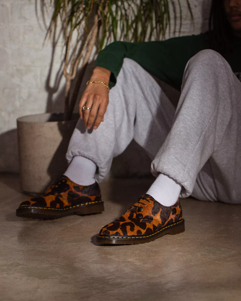 DR MARTENS 1461 Made in England Hair On Shoes