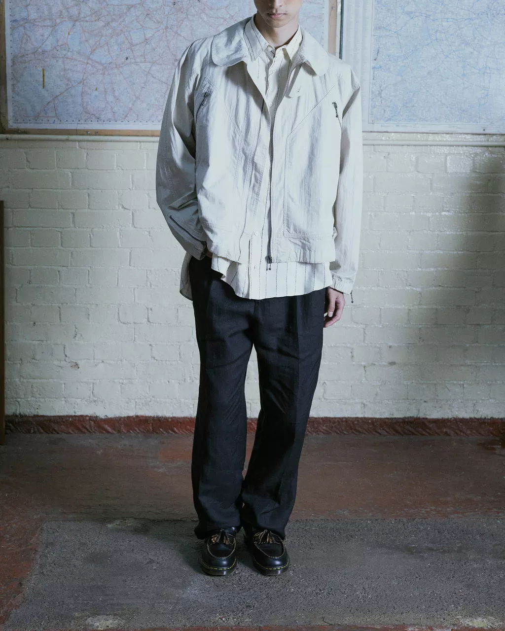 DR MARTENS Vintage Made in England Quilon Leather Tassel Loafers