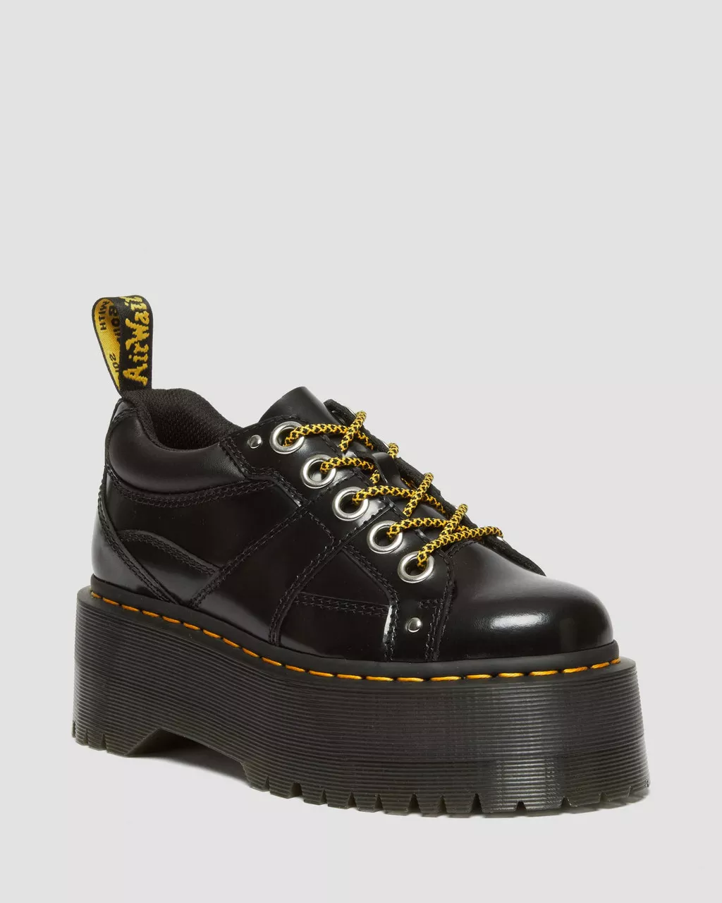 DR MARTENS 5-Eye Max Buttero Leather Platform Shoes