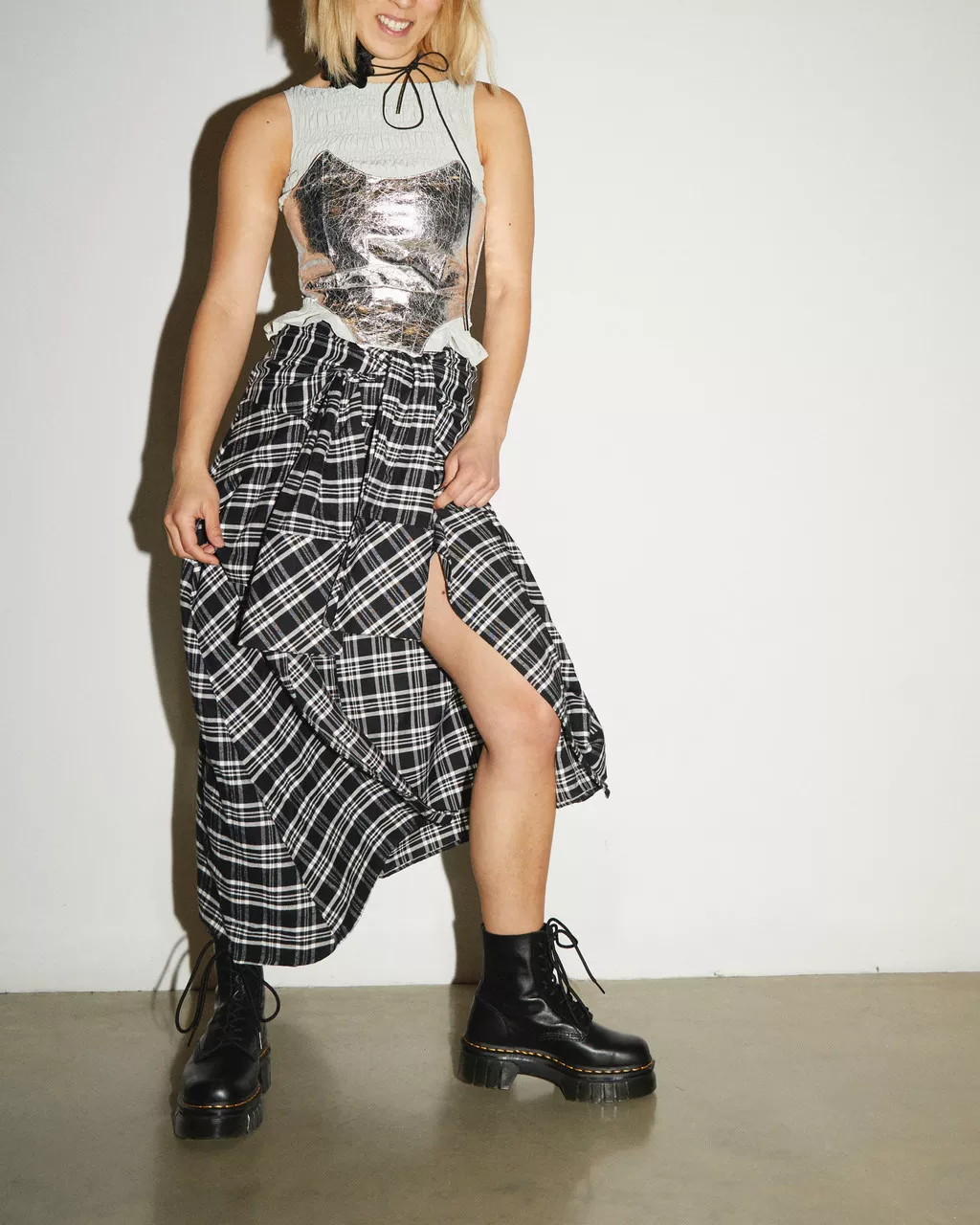 DR MARTENS Audrick Nappa Lux Platform Ankle Boots